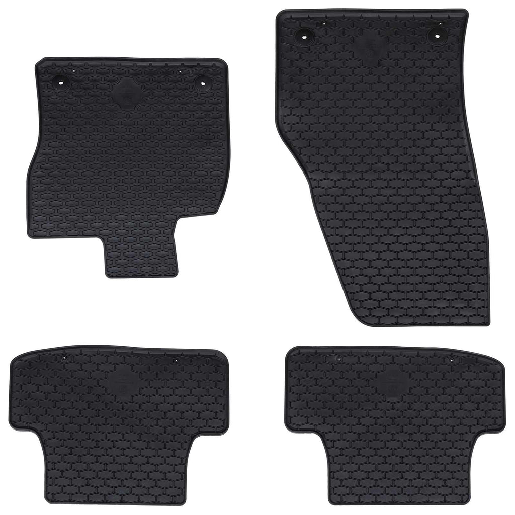 Vidaxl autobodemmat 4 pcs zwart vw t-roc tpe