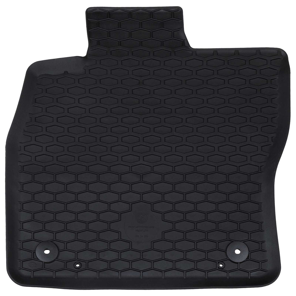 Vidaxl autobodemmat 4 pcs zwart zit leon tpe