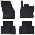 Vidaxl autobodemmat 4 pcs zwart vw tiguan , voor touran tpe