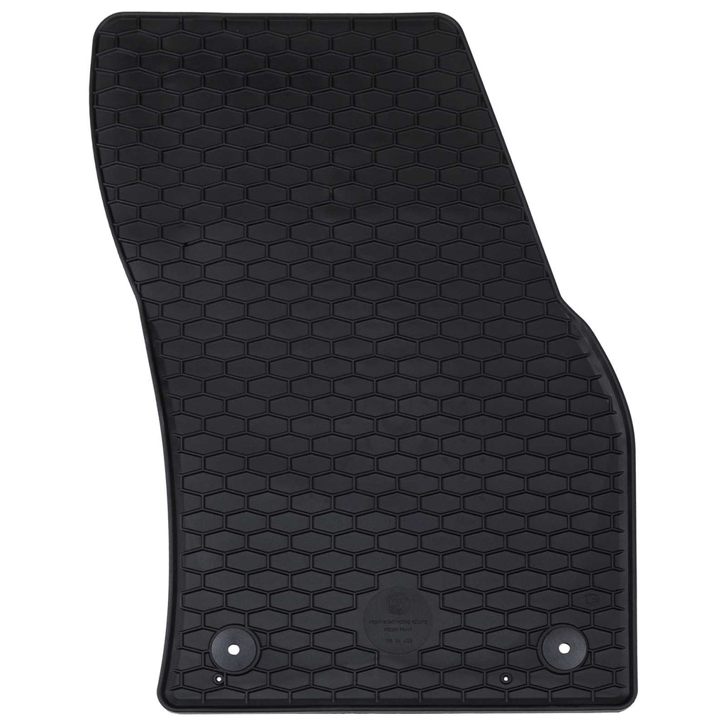 Vidaxl autobodemmat 4 pcs zwart vw tiguan , voor touran tpe