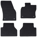 Vidaxl autobodemmat 4 pcs zwart tpe