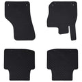 Vidaxl autobodemmat 4 pcs zwart tpe
