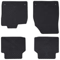 Vidaxl autobodemmat 4 pcs zwart rubber