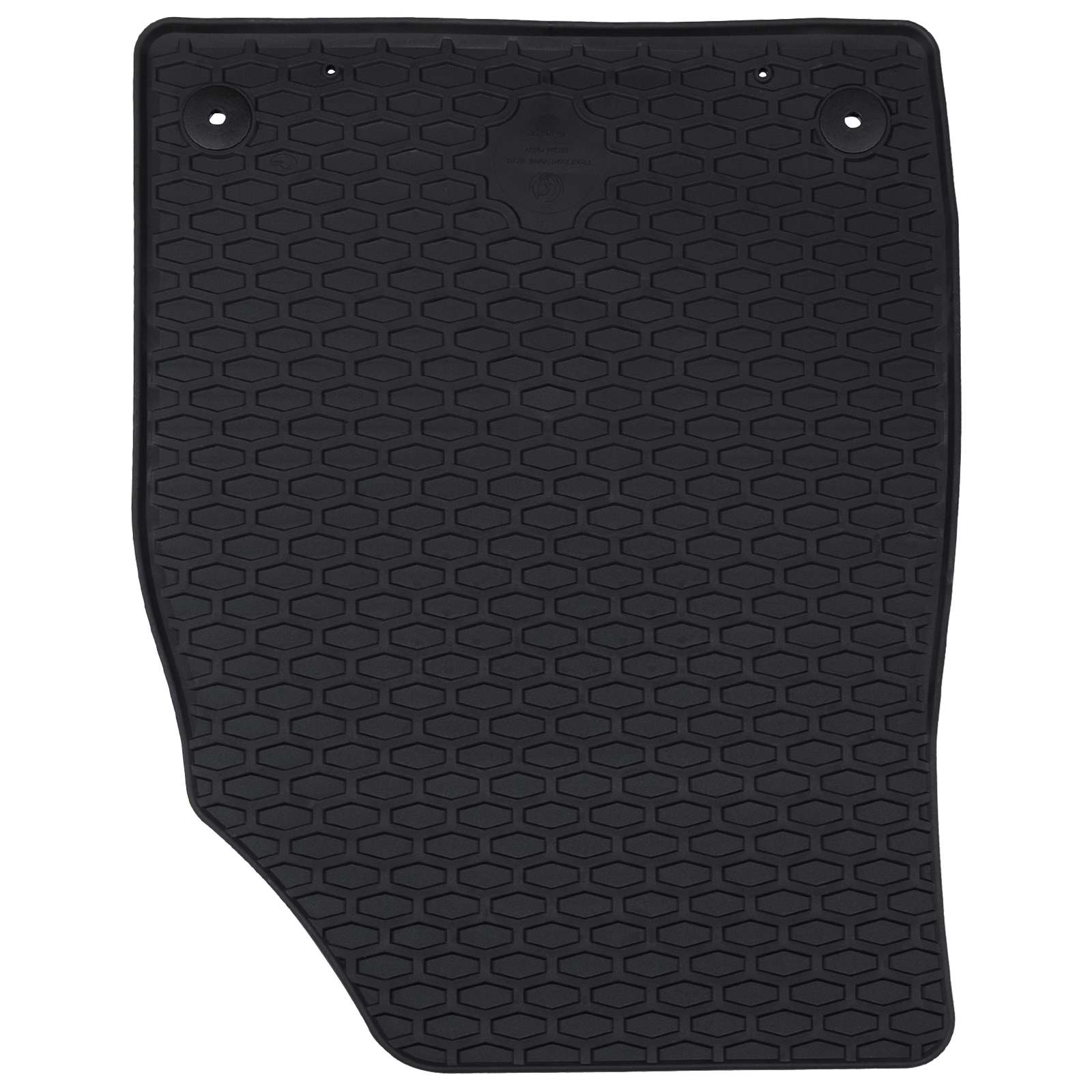 Vidaxl autobodemmat 4 pcs zwart rubber