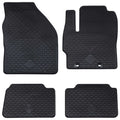 Vidaxl autobodemmat 4 pcs zwart rubber