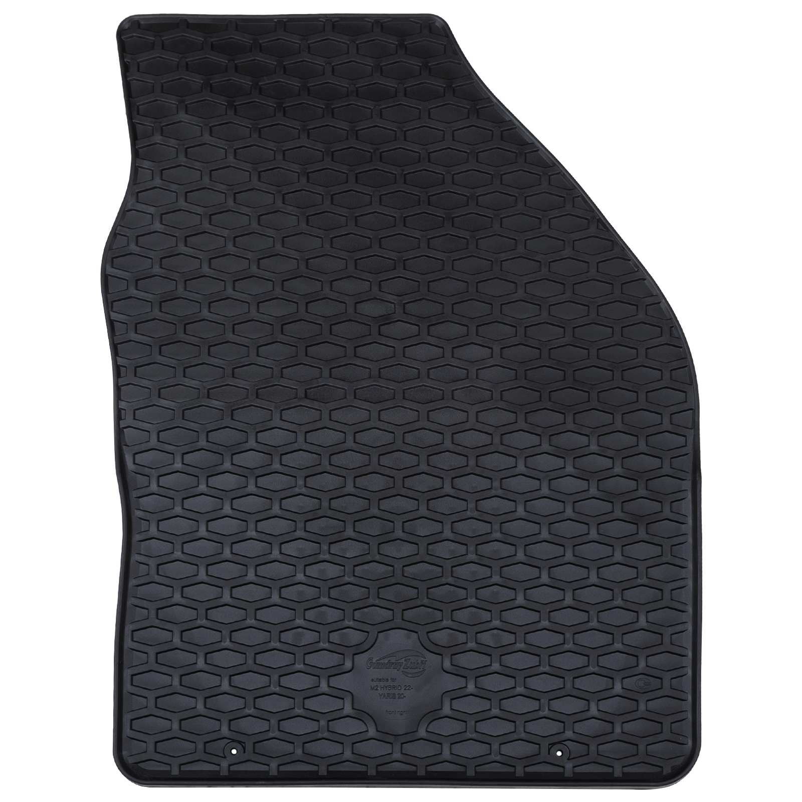 Vidaxl autobodemmat 4 pcs zwart rubber