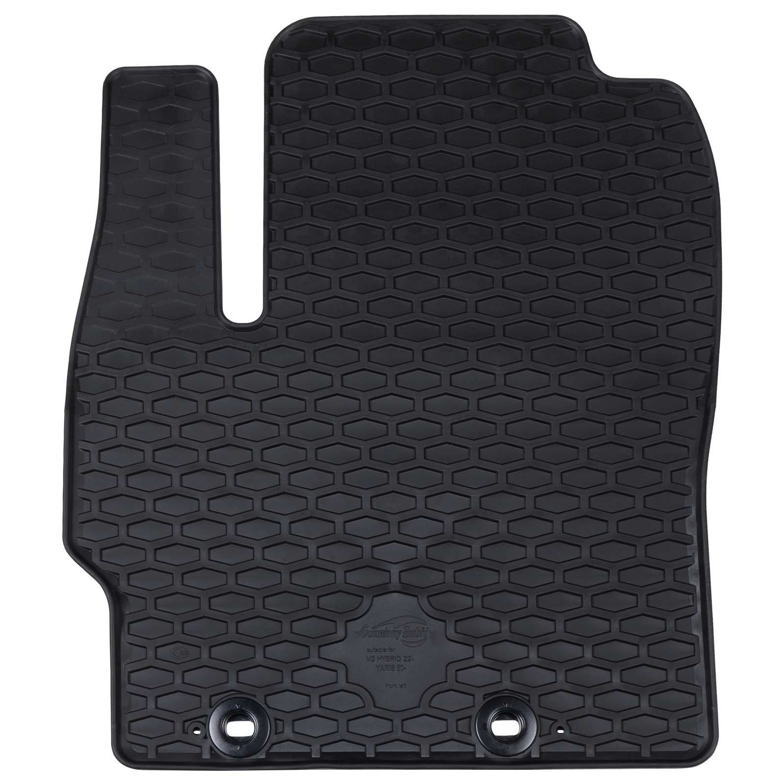 Vidaxl autobodemmat 4 pcs zwart rubber