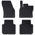 Vidaxl autobodemmat 4 pcs zwart tpe
