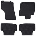 Vidaxl autobodemmat 4 pcs zwart vw golf viii mhev rubber