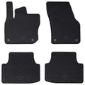 Vidaxl autobodemmat 4 pcs zwart vw tiguan tdi rubber