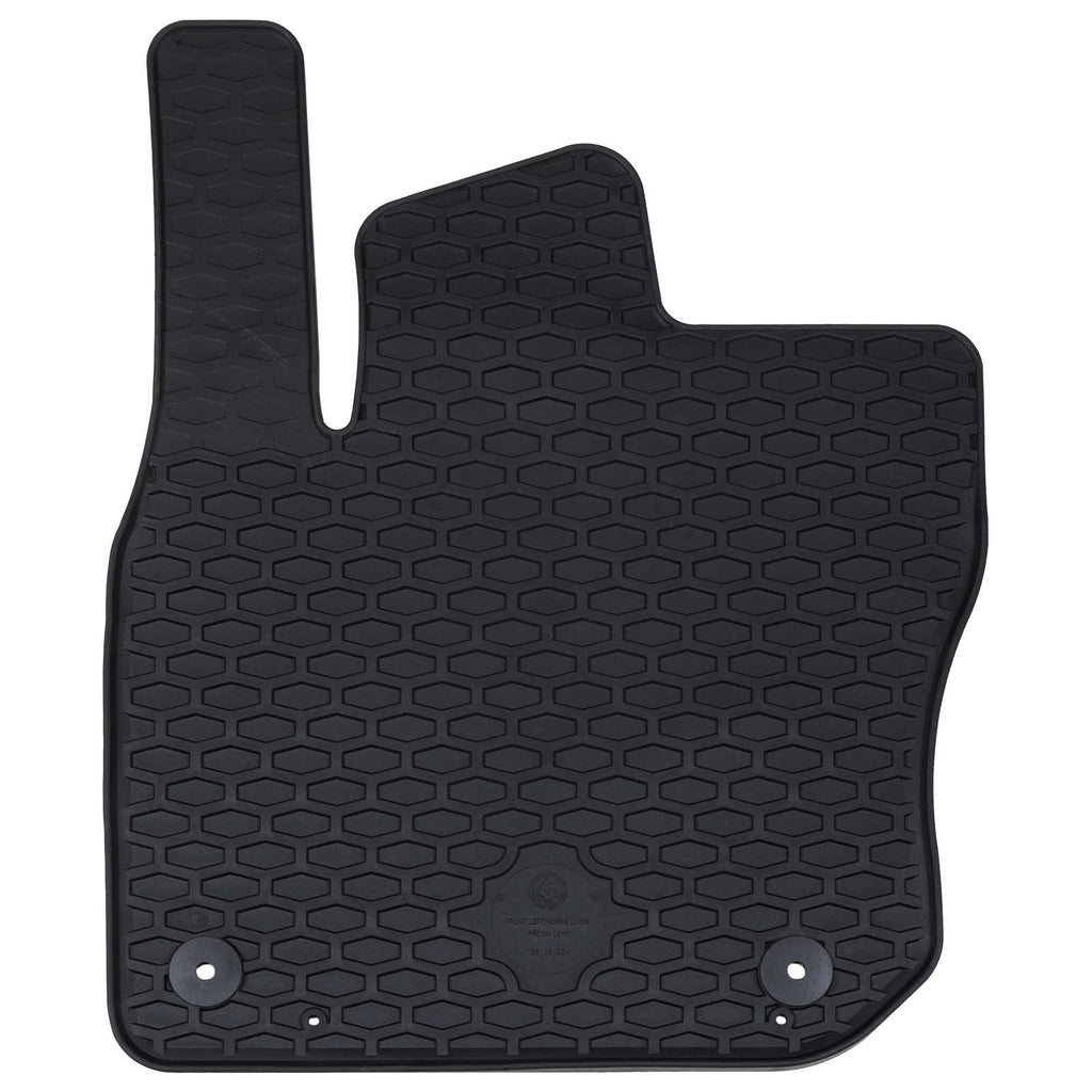 Vidaxl autobodemmat 4 pcs zwart vw tiguan tdi rubber
