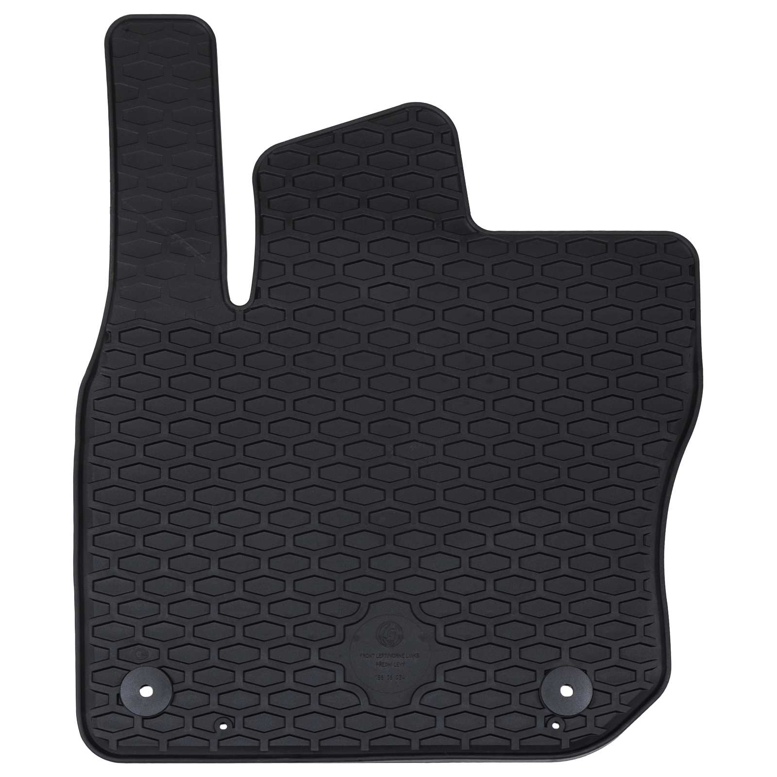 Vidaxl autobodemmat 4 pcs zwart vw tiguan tdi rubber