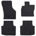 Vidaxl autobodemmat 4 pcs zwart škoda superb iii iv rubber