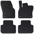 Vidaxl autobodemmat 4 pcs zwart geschikt voor audi q3 rubber
