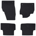 Vidaxl autobodemmat 4 pcs zwart vw polo , taigo rubber