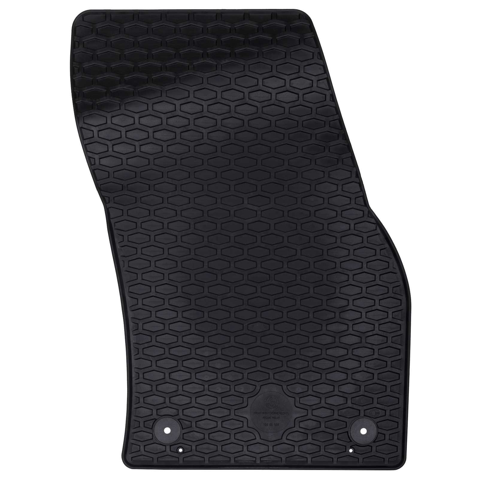 Vidaxl autobodemmat 2 pcs zwart rubber