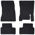 Vidaxl autobodemmat 4 pcs zwart rubber