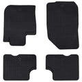 Vidaxl autobodemmat 4 pcs zwart tpe
