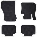 Vidaxl autobodemmat 4 pcs zwart tpe