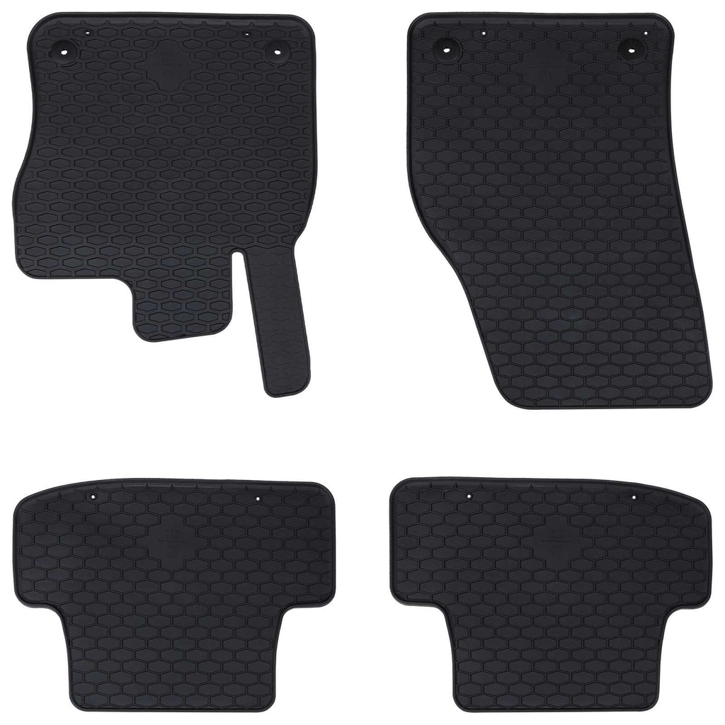 Vidaxl autobodemmat 4 pcs zwart geschikt voor audi q2 rubber
