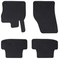 Vidaxl autobodemmat 4 pcs zwart geschikt voor audi q2 rubber