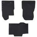 Vidaxl autobodemmat 3 pcs zwart tpe