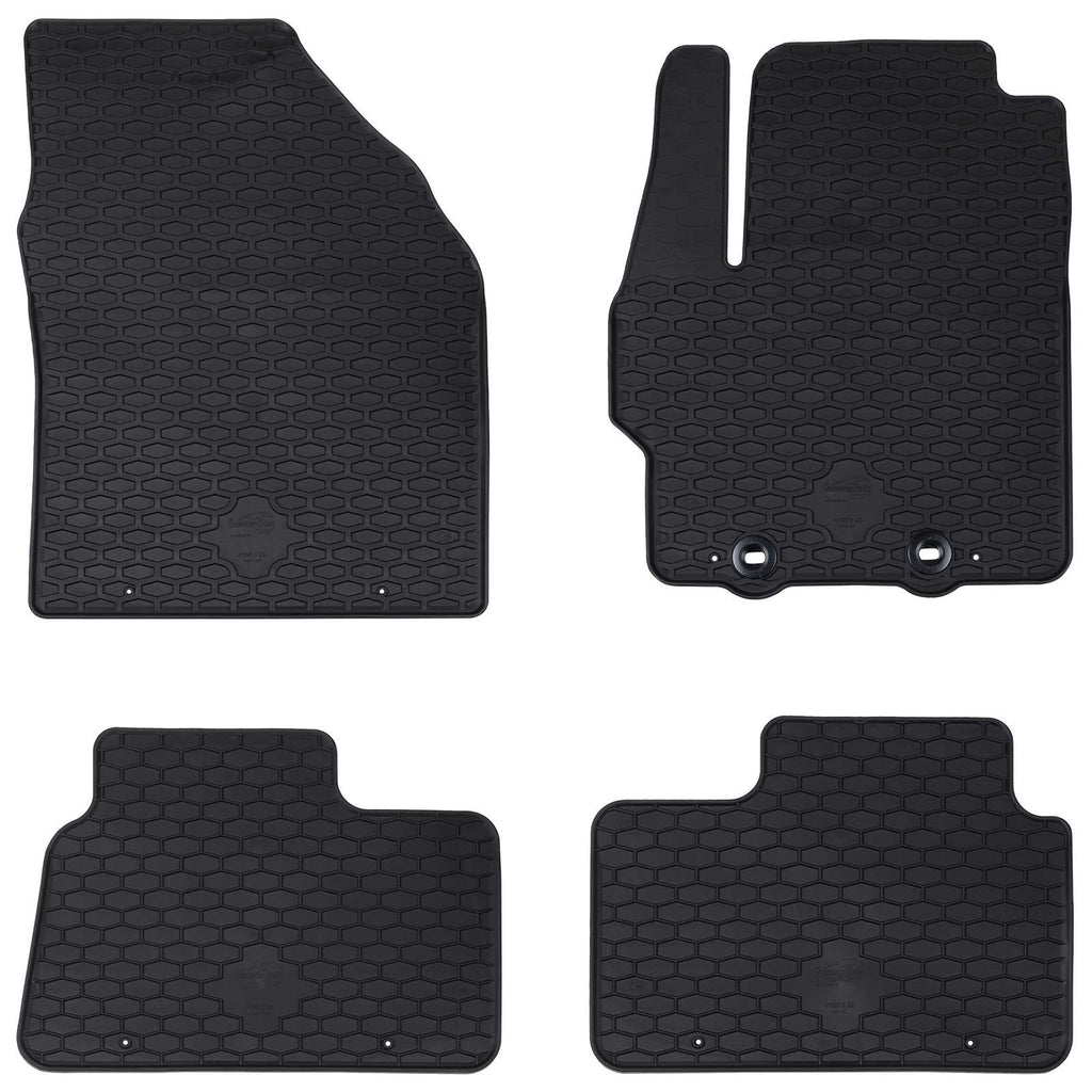 Vidaxl autobodemmat 4 pcs zwart geschikt voor toyota aygo x tpe