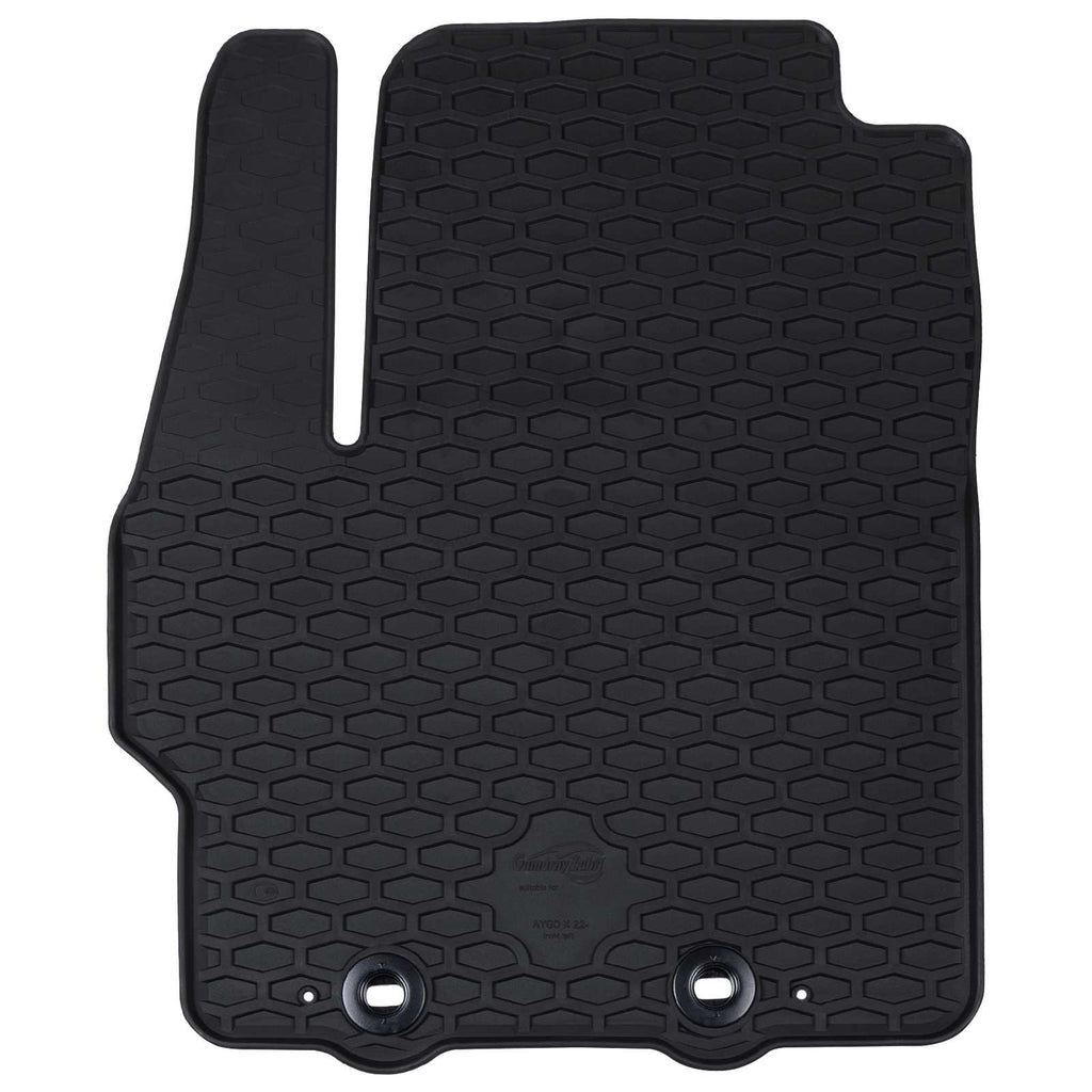 Vidaxl autobodemmat 4 pcs zwart geschikt voor toyota aygo x tpe