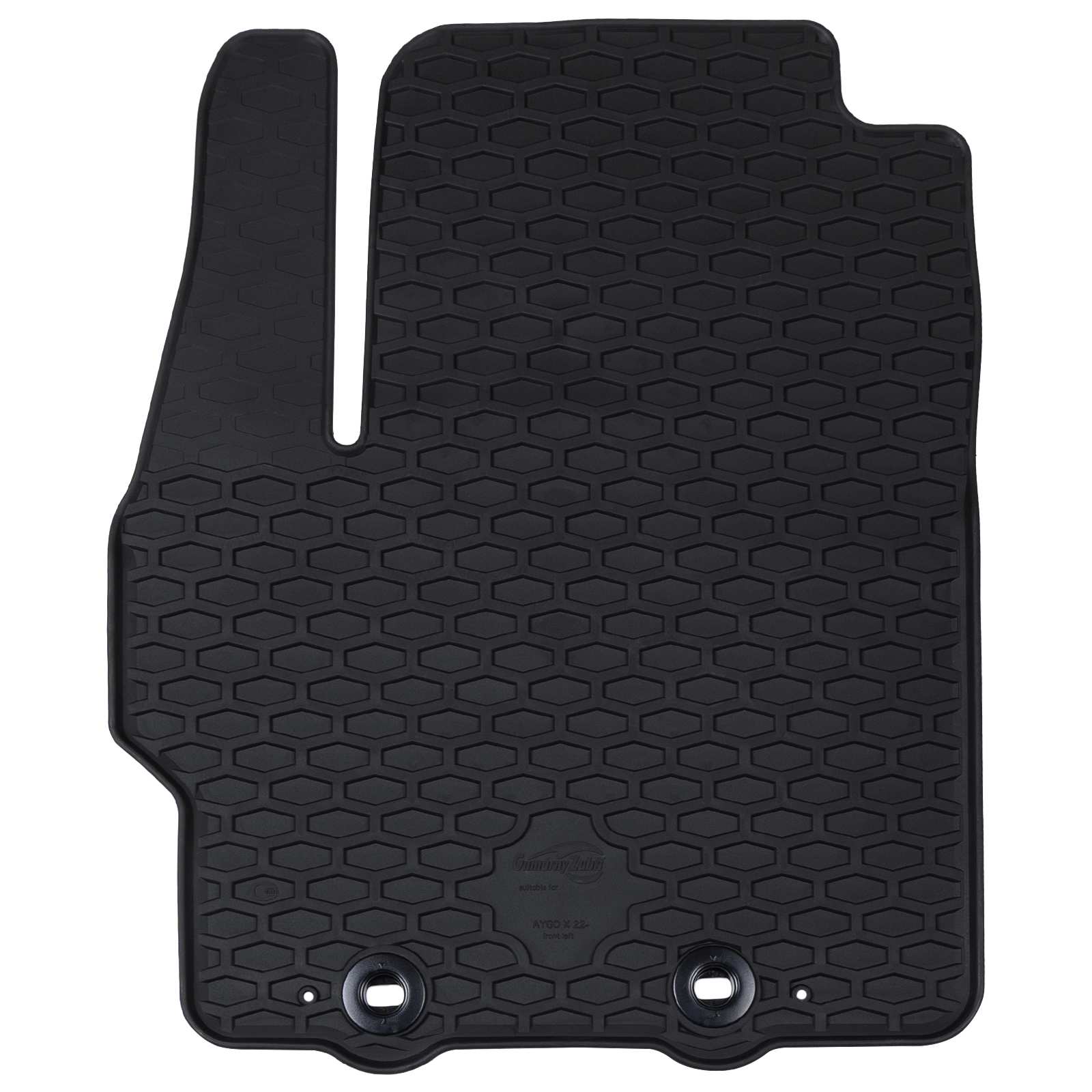 Vidaxl autobodemmat 4 pcs zwart geschikt voor toyota aygo x tpe