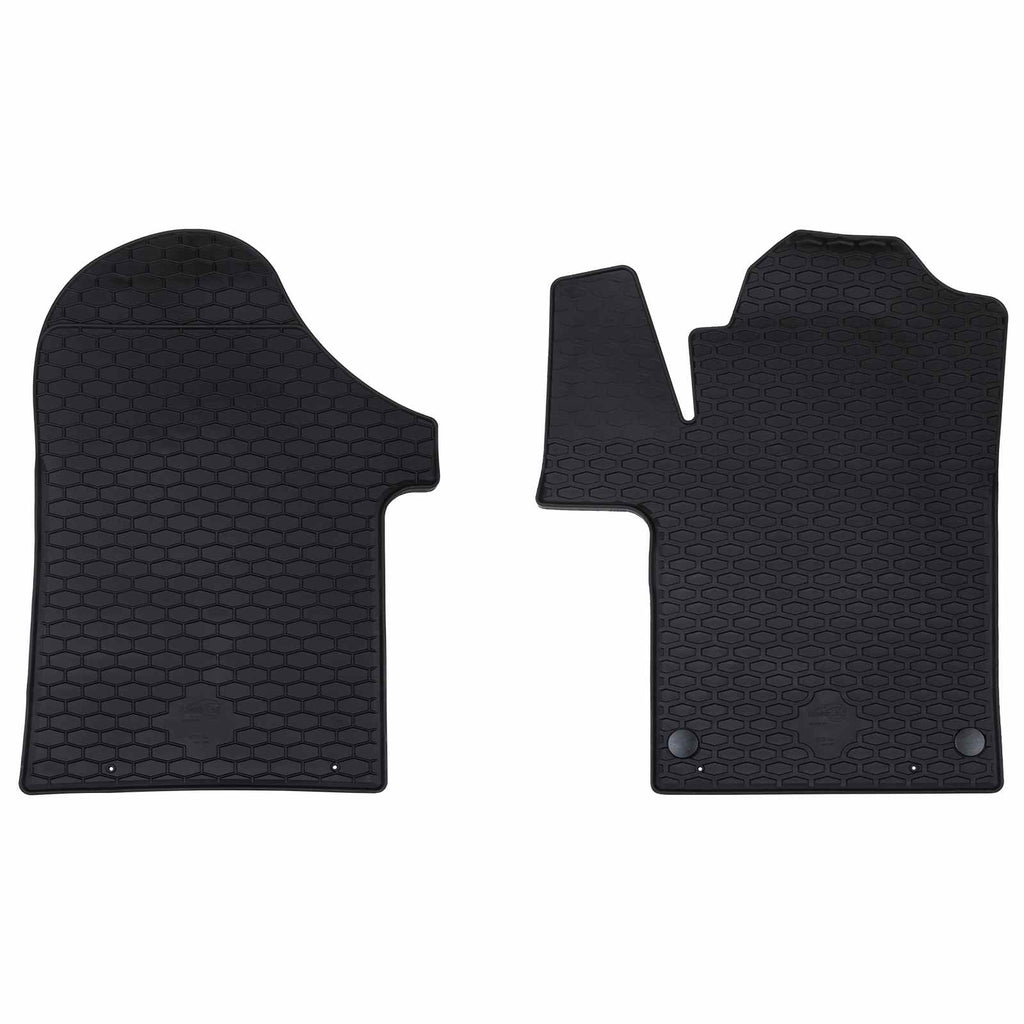 Vidaxl autobodemmat 2 pcs zwart tpe