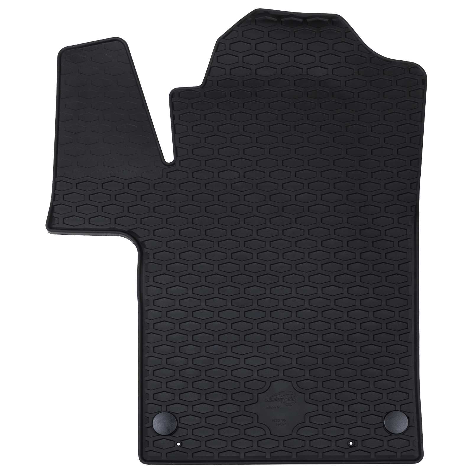 Vidaxl autobodemmat 2 pcs zwart tpe