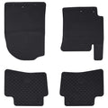 Vidaxl autobodemmat 4 pcs zwart geschikt voor kia rio, stonic tpe
