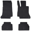 Vidaxl autobodemmat 4 pcs zwart tpe