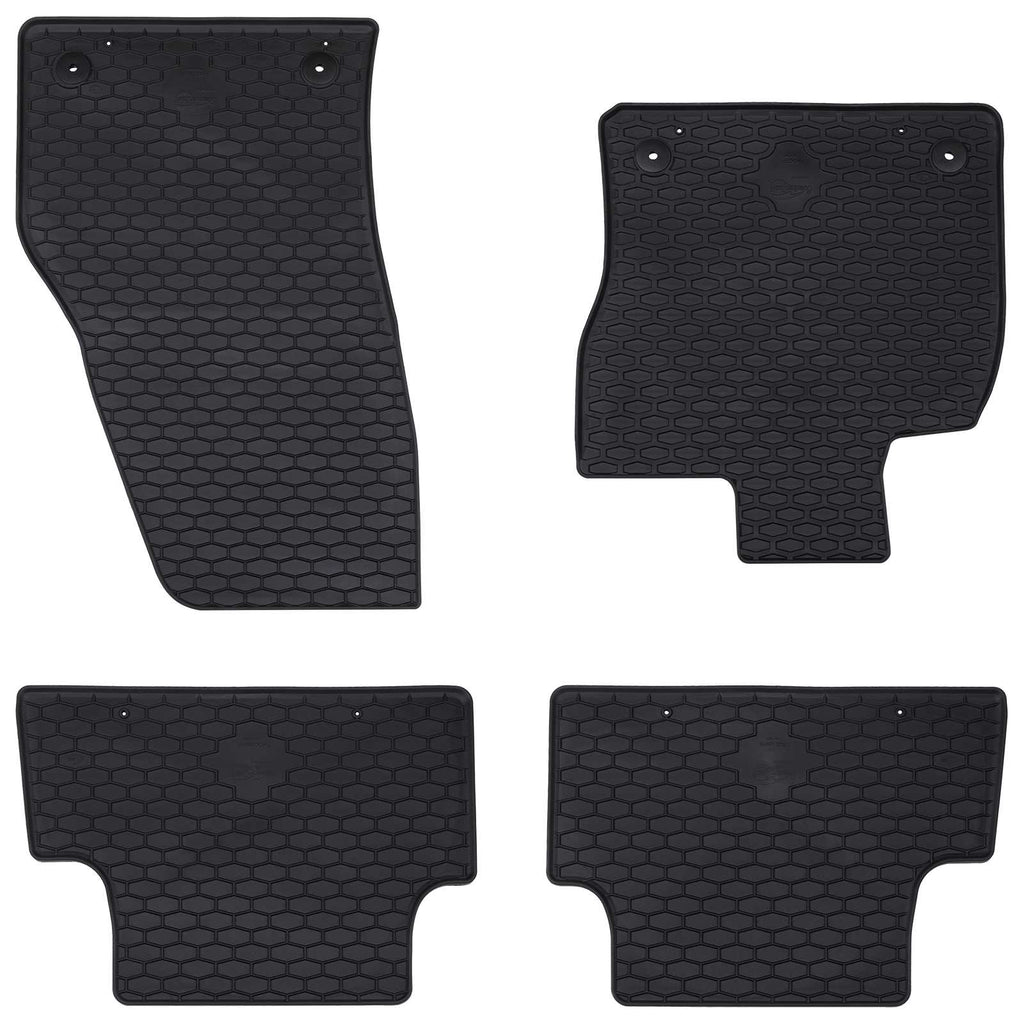 Vidaxl autobodemmat 4 pcs zwart geschikt voor t-roc cabrio tpe