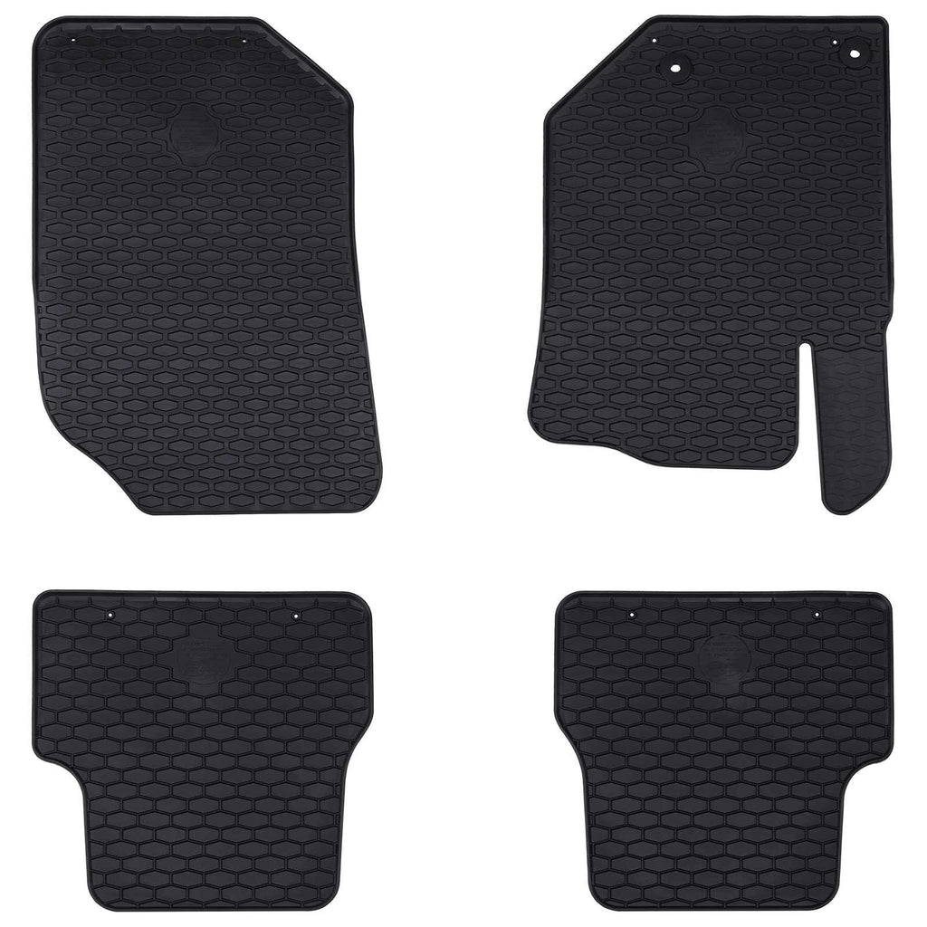 Vidaxl autobodemmat 4 pcs zwart tpe