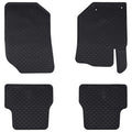 Vidaxl autobodemmat 4 pcs zwart tpe