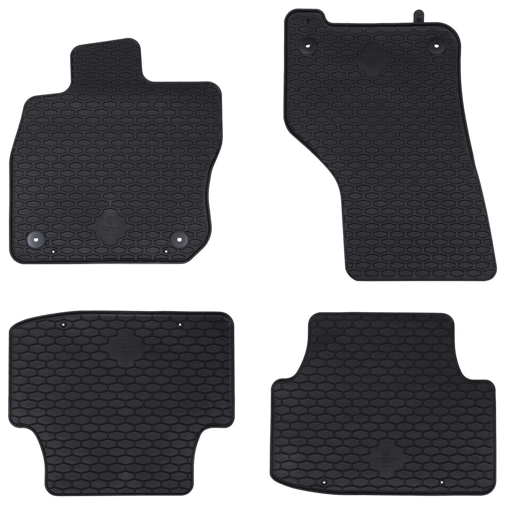 Vidaxl autobodemmat 4 pcs zwart geschikt voor vw golf viii variant tpe
