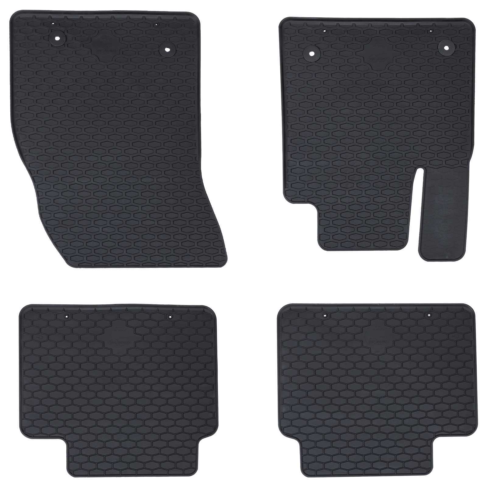 Vidaxl autobodemmat 4 pcs zwart geschikt voor ford focus 4d aft.
