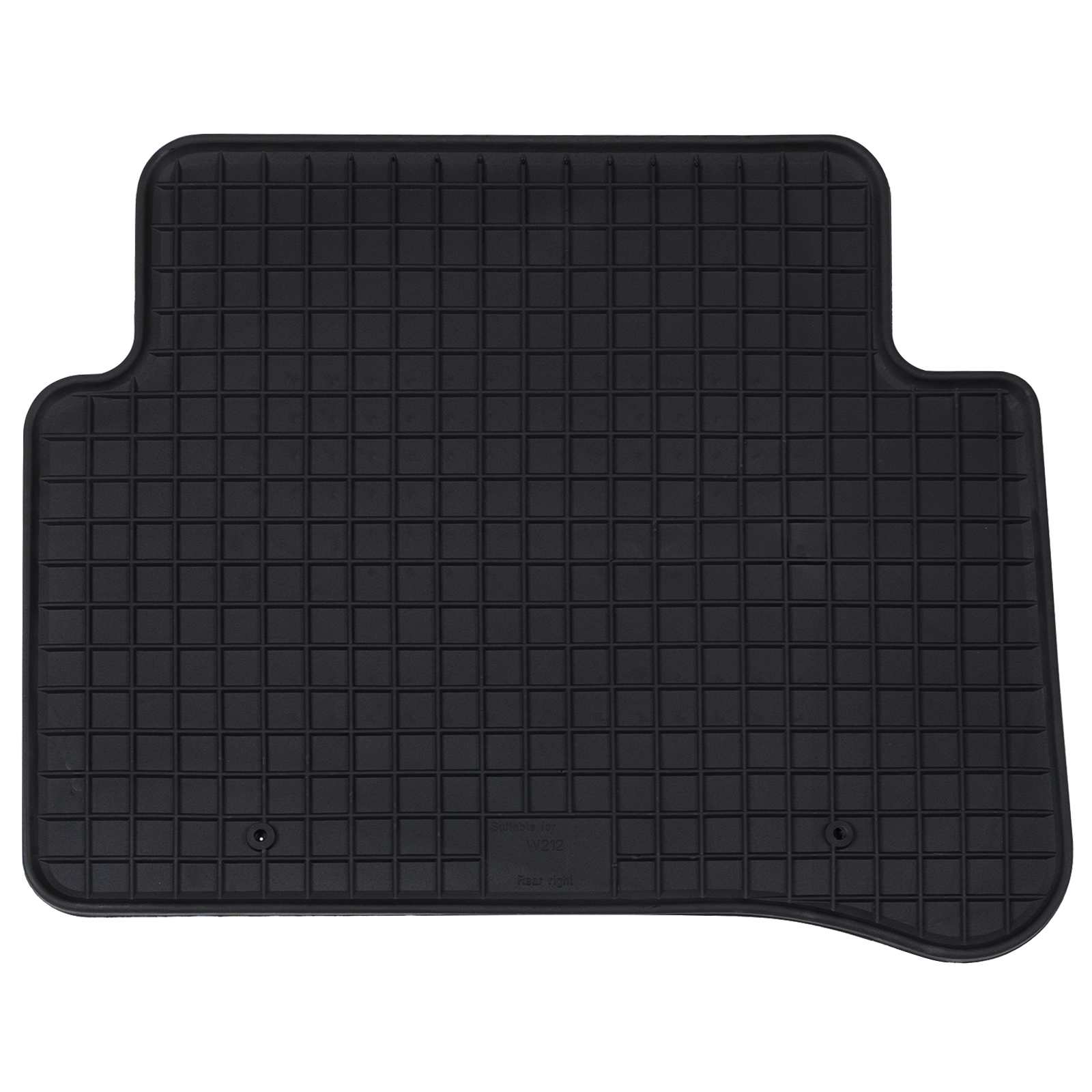 Vidaxl autobodemmat 4 pcs zwart geschikt voor mercedes e 09-16 rubber