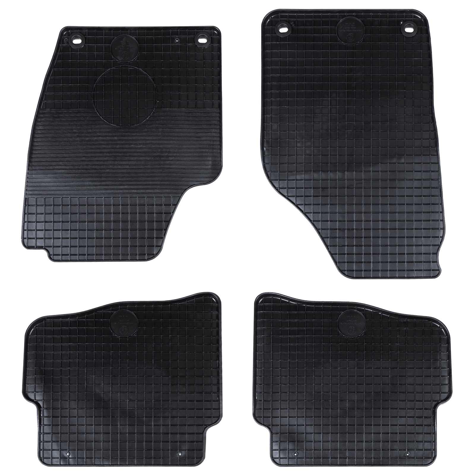 Vidaxl autobodemmat 4 pcs zwart geschikt voor vw polo 10 01-09 ns