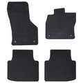 Vidaxl autobodemmat 4 pcs zwart geschikt voor vw arteon 4d achter tpe