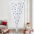 Vidaxl kunstkerstboom met 300 led wit 240 cm pvc en staal
