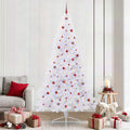 Vidaxl kunstkerstboom met 300 led wit 240 cm pvc en staal
