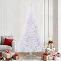 Vidaxl kunstkerstboom met 300 led wit 240 cm pvc en staal