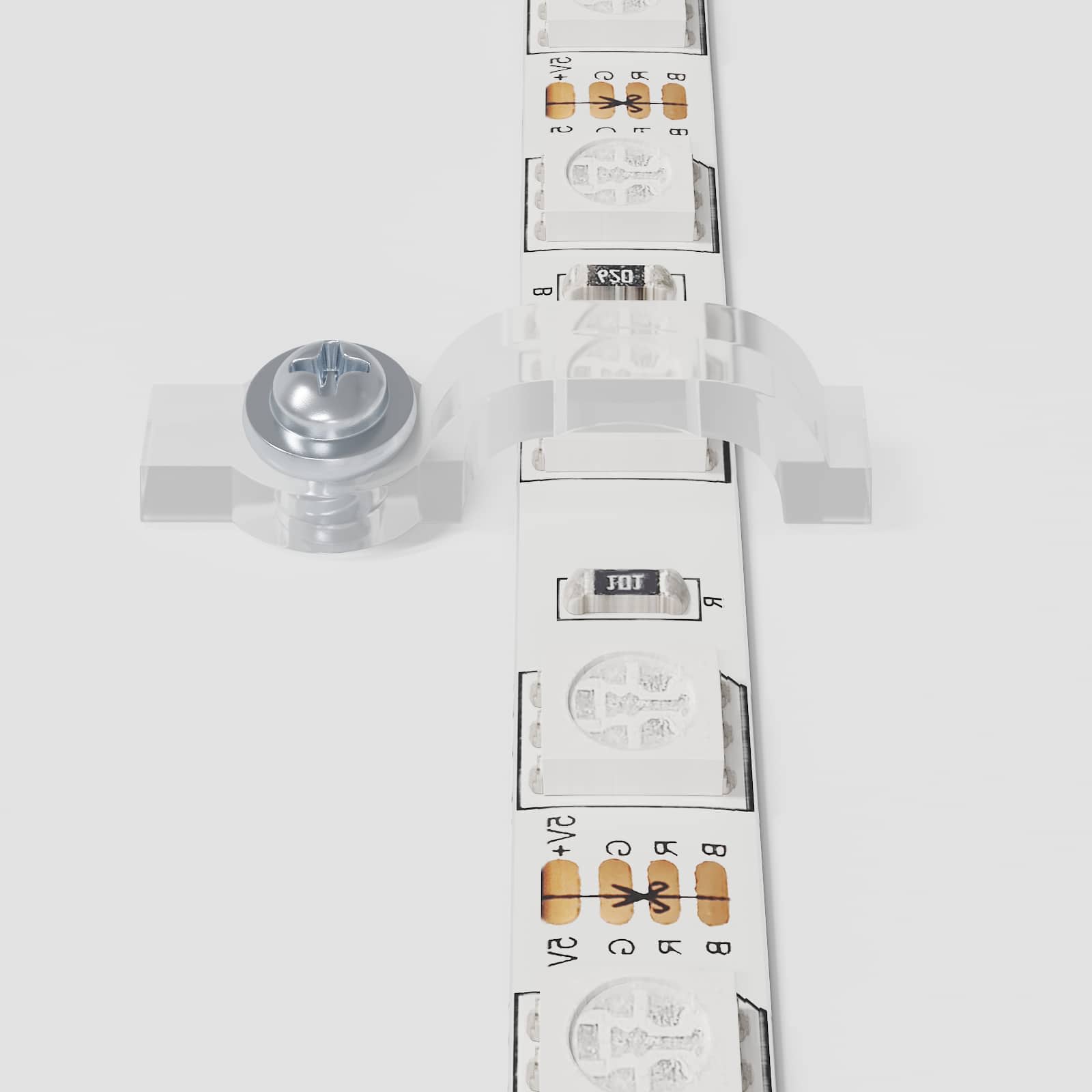 Vidaxl led-strip 2 pcs zwart en transparant 1200 mm koper en kunststof