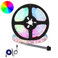 Vidaxl led-strip 2 pcs zwart en transparant 210 x 0,8 x 0,3 cm