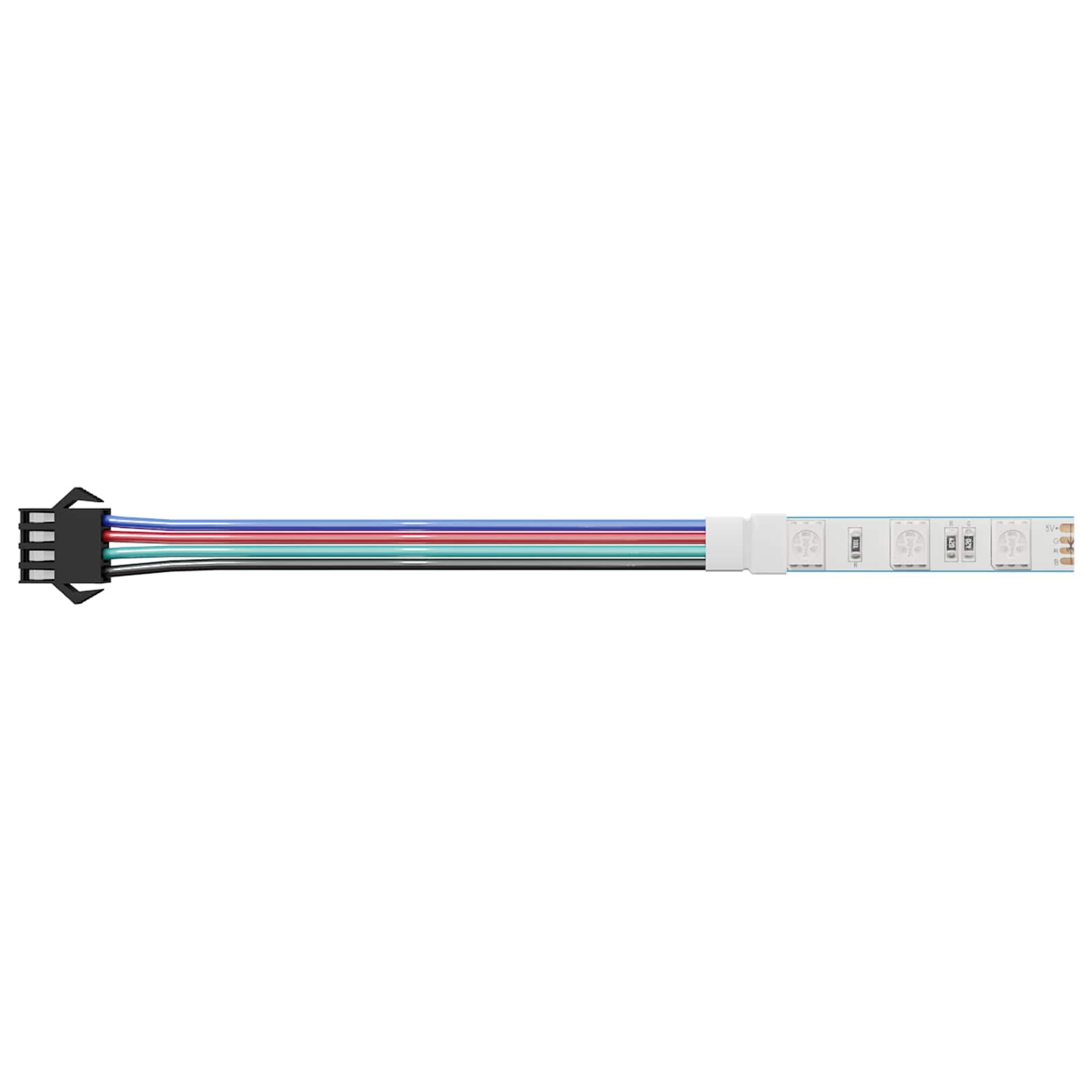 Vidaxl led-strip 2 pcs zwart en wit 1745 mm koper en kunststof
