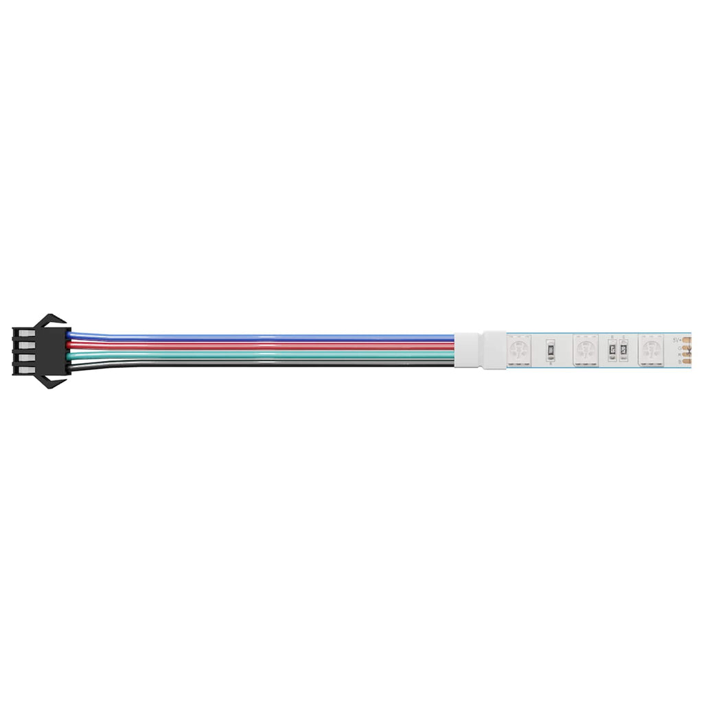 Vidaxl led-strip 2 pcs zwart en multikleur 1745 mm koper en kunststof