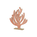 Decoris deco koraal op voet hout 5x24x27,5cm