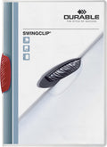 Durable klemmap swingclip, a4, pp, met clip, rood